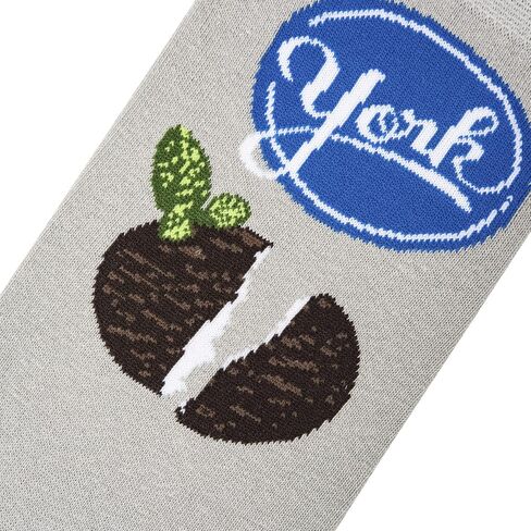 Cool Socks York Peppermint Pattie Fun Print Novelty Crew Socks for Men & Women in Kuwait