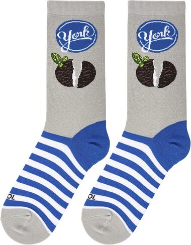 Cool Socks York Peppermint Pattie Fun Print Novelty Crew Socks for Men & Women in Kuwait