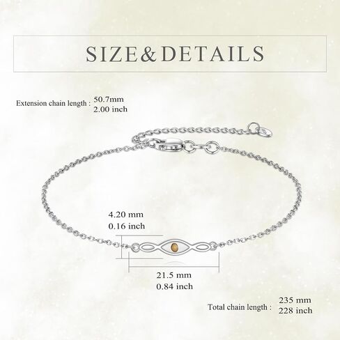 Gold Mustard Seed Bracelet 925 Sterling Silver Infinity Mustard Seed Bracelet Christian Faith Jewelry Gift for Women（yellow） in Saudi Arabia
