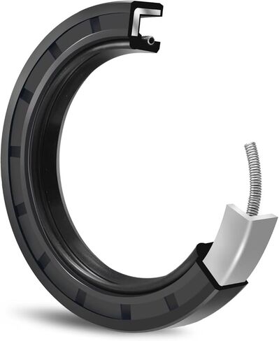 XiKe Oil Shaft Seal, Lip Seals, TC 55x100x10mm Nitrile Rubber Cover Double Lip with Spring, Oil Seals for Bearing Shafts,Rotating Shafts,etc., Black Pack of 1 in Saudi Arabia