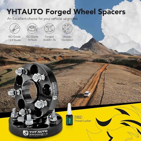 فواصل عجلات YHTAUTO 5x4.5 محور مركزية 20 مم متوافقة مع Acura، Honda Models، Accord، Civic، CR-V، Odyssey، MDX، فواصل إطارات 5x114.3 مم مع مسامير M12x1.5، تجويف محور 64.1 مم 5 عروة 2 قطعة in Saudi Arabia