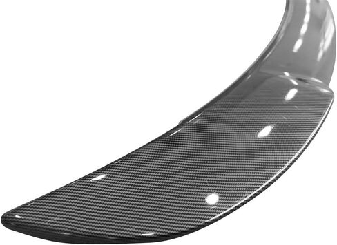IKON MOTORSPORTS, Trunk Spoiler Compatible with 2015-2023 Dodge Charger, SRT Style Rear Spoiler Wing Deck Lid CFL Carbon Fiber Print ABS, 2016 2017 2018 2019 in Saudi Arabia