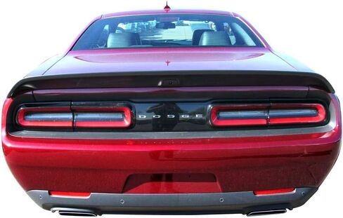 FREEMOTOR802 Compatible with 2008-2023 Dodge Challenger Trunk Spoiler, Gloss Black ABS Plastic Hellcat Redeye Style Rear Spoiler Wing with Camera Hole in Saudi Arabia