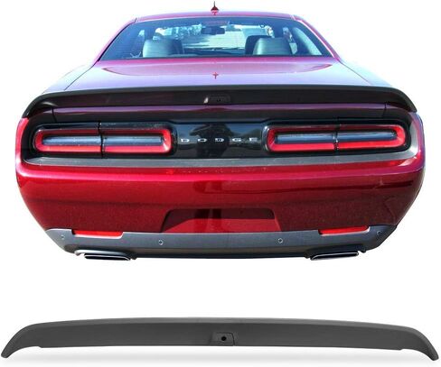 FREEMOTOR802 Compatible with 2008-2023 Dodge Challenger Trunk Spoiler, Gloss Black ABS Plastic Hellcat Redeye Style Rear Spoiler Wing with Camera Hole in Saudi Arabia