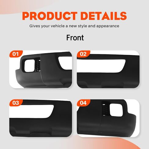 CarPartsDepot نسيج المصد الأمامي السد الستارة عاكس الهواء السفلي متوافق مع Ford Ranger Standard Extended Crew Cab Pickup 2006-2007 XL XLT Sport FX4 6L5Z17626AAA FO1095218 in Saudi Arabia