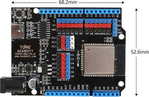 Easy-Plug ESP32 Expansion Board, ESP32-IO Sensor Expansion Board, for ESP32 Development Board (QA017) in Kuwait