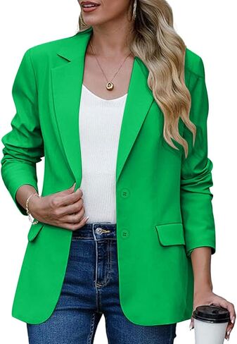 Fall Blazers for Women 2025 Business Casual Lapel Collar Open Front Long Sleeve Work Office Suit Jacket Blazer in Kuwait