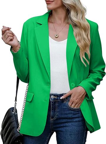 Fall Blazers for Women 2025 Business Casual Lapel Collar Open Front Long Sleeve Work Office Suit Jacket Blazer in Kuwait