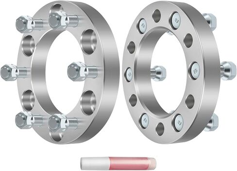 ECCPP 2 قطعة 1 بوصة 6x5.5 إلى 6x5.5 فواصل العجلات 6 العروة 6x139.7 مم فواصل العجلات 14x1.5 مسامير لـ 1999-2012 لسيارة كاديلاك إسكاليد لسيارة شيفروليه لسيارة تشيفي تاهو سيلفرادو 1500 لسيارة جي إم سي سييرا 1500 يوكون in Saudi Arabia