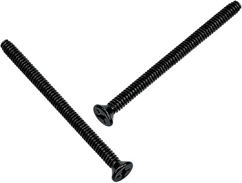 Extra Long Black Outlet Screws 40pcs 6-32 x 2 Inch Electrical Outlet Screws Outlet Extender Screws Machine Screws for Fix Wonky and Sunken Outlets, 304 Stainless Steel in Saudi Arabia