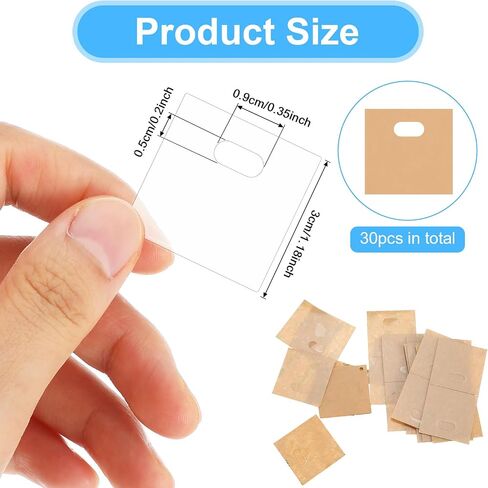 Vertical Blinds Replacement Slats, 30 Pcs Vertical Blind Repair Tabs for Sliding Glass Doors Blind Replacement Part Blinds Repair Window Curtain Accessory for Repairing Replacements Slats in Saudi Arabia