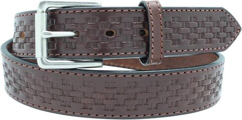 Yourtack Men's Basketweave Embossed Work Belt - 1 1/2" Oiled & Waxed Work Belt in Saudi Arabia