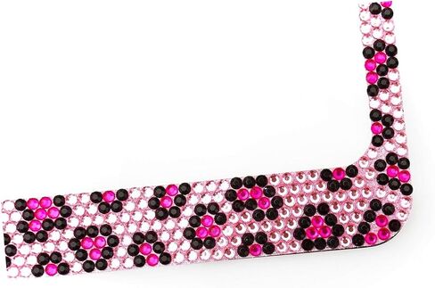 Bling Pink Leopard 12 بوصة × 6 بوصة LP-116 حامل رقم تسجيل السيارة الفكاهة المضحكة إطار السيارة العالمي للديكور ملحقات السيارات القياسية للمركبات الأمريكية in Saudi Arabia