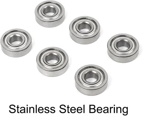 10pcs/2pcs 440 Stainless Steel Bearings S682 2 * 5 * 2.3 S683 3 * 7 * 3 S684 4 * 9 * 4 S685 5 * 11 * 5 S686 6 * 13 * 5 S687 7 * 14 * 5 S688 8 * 16 * 5 689ZZ(2pcs,S686ZZ 6x13x5) in Saudi Arabia