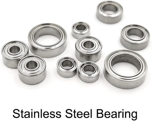 10pcs/2pcs 440 Stainless Steel Bearings S682 2 * 5 * 2.3 S683 3 * 7 * 3 S684 4 * 9 * 4 S685 5 * 11 * 5 S686 6 * 13 * 5 S687 7 * 14 * 5 S688 8 * 16 * 5 689ZZ(2pcs,S686ZZ 6x13x5) in Saudi Arabia