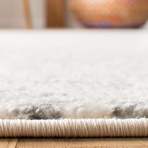 سجادة منطقة مجموعة SAFAVIEH Tulum - 22.86 سم × 30.48 سم، عاجي ورمادي، تصميم قبلي بوهو المغربي، لا يتساقط ويسهل العناية به، مثالي للمناطق ذات الحركة العالية في غرفة المعيشة وغرفة النوم (TUL272A) in Kuwait