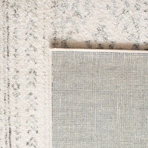 سجادة منطقة مجموعة SAFAVIEH Tulum - 22.86 سم × 30.48 سم، عاجي ورمادي، تصميم قبلي بوهو المغربي، لا يتساقط ويسهل العناية به، مثالي للمناطق ذات الحركة العالية في غرفة المعيشة وغرفة النوم (TUL272A) in Kuwait