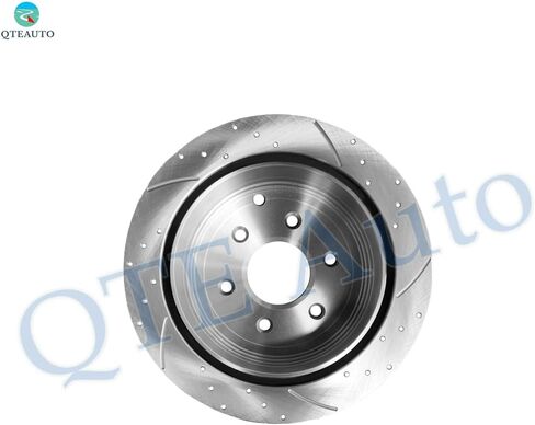 PM Auto Set of 4 Front 296mm-Rear 286mm Drilled Slotted Brake Disc Rotors For 2005-2015 Nissan Xterra in Saudi Arabia