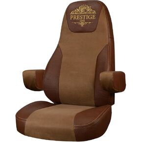 Truck Seat Covers - Fits Kenworth W900, T600, T660, T700, T800, T2000, W900L - Gray Velvet & Eco-Leather Truck Seat Cover in Kuwait