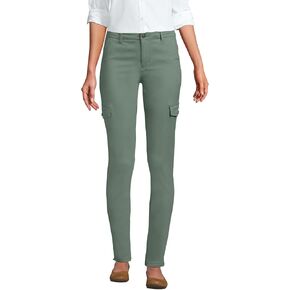 Lands' End Women's Mid Rise Slim Cargo Chino Pants in Saudi Arabia