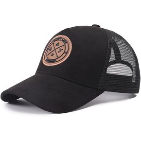 Baseball Cap Breathable Fitted Dad Hats Black Mesh Snapback Hat for Men Women Outdoor Activities All Seasons in Saudi Arabia