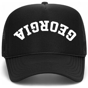Georgia Upside Down Reversed Vintage Trucker Hat | GA | Premium Adjustable Snapback Baseball Hat for Men & Women in Kuwait