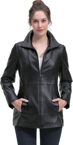 BGSD Women Zofia Lambskin Leather Jacket (Also available in Plus Size & Petite) in Saudi Arabia