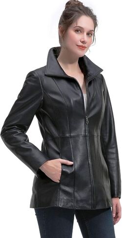 BGSD Women Zofia Lambskin Leather Jacket (Also available in Plus Size & Petite) in Saudi Arabia