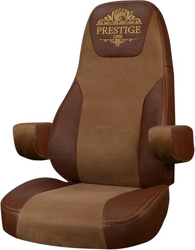 Truck Seat Covers - Fits Kenworth W900, T600, T660, T700, T800, T2000, W900L - Gray Velvet & Eco-Leather Truck Seat Cover in Kuwait