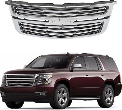 استبدال الشبك الأمامي العلوي من الكروم من Waltyotur لسيارة Tahoe Suburban LTZ 2015-2020 in Saudi Arabia