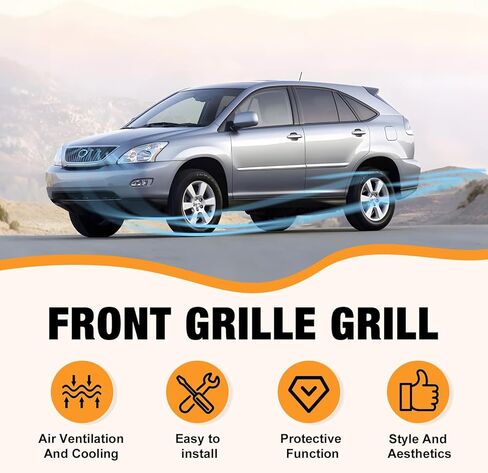CarPartsDepot New Front Gray Grille Chrome Assembly Compatible With 2004-2006 Lexus RX330 2007 Lexus RX350 Fits LX1200113 5310148071 in Saudi Arabia