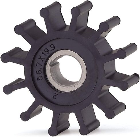 Chuury 10077K Water Pump Impeller Compatible with Sherwood Raw Sea Engine 12 Blade Impeller Onan 132-0375 JMP 7110 in Saudi Arabia
