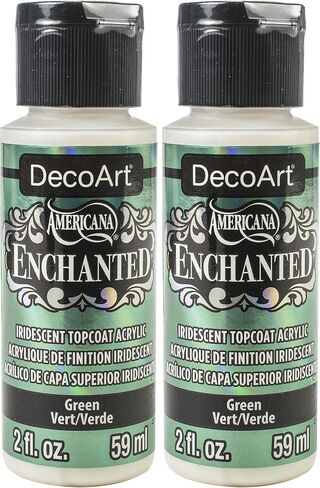 Deco Art Enchanted Paint 2oz Green ، الولايات المتحدة: مقاس واحد in Kuwait
