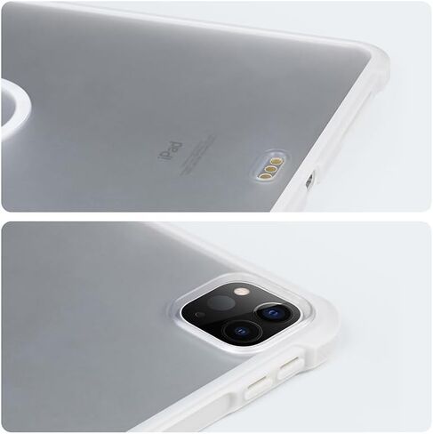حافظة مغناطيسية لجهاز iPad Pro 13 بوصة M4(2024)، غطاء خلفي نحيف للكمبيوتر اللوحي شفاف مقاوم للصدمات ومضاد للأصفر، مصمم بإطار TPU مرن وظهر صلب من البولي كربونات (أسود، لجهاز iPad Pro مقاس 13 بوصة) in Saudi Arabia