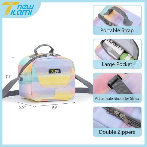 NEW TILAMI Kids Lunch Bag Double Insulated for tilami Rolling Backpack Girls Boys forTravel School Picnic, Whispering Lavender Dream in Saudi Arabia