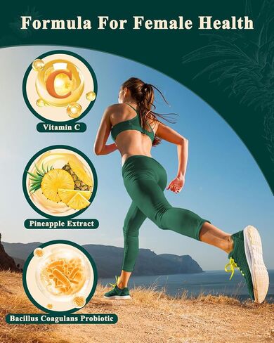 Premium Feminine Balance Gummies for Women - Vital Hawaiian Pineapple pH Balance Probiotic Gummies for Source Odor and Flora Wellness, Immune Support, Vegan, 60 Count in Saudi Arabia
