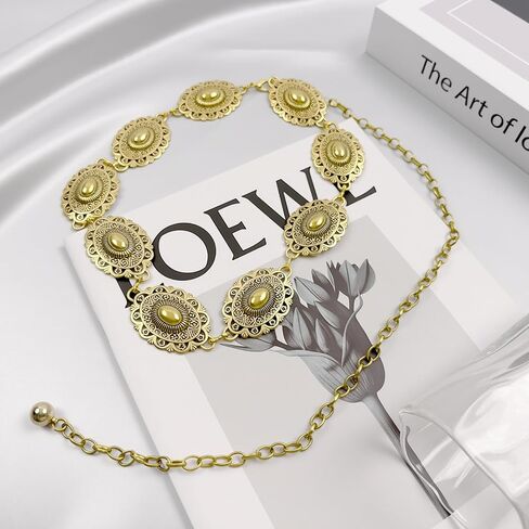 Western Jewelry Set for Women Western Metal Concho Belt Faux Leather Layered Bracelet Cowgirl Accessories Gifts in Saudi Arabia
