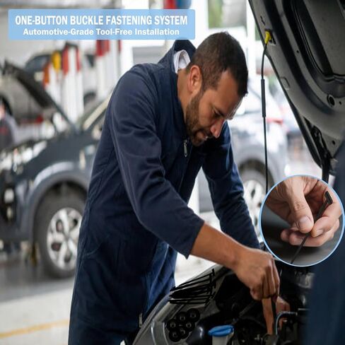 Universal Nylon Cable Tie Buckle for Car Repair - Heavy Duty Self-Locking Zipper Clips with Anti-Theft Buckle & UV Resistance, Replaces 90% Screws for Fender/Trunk/Engine Covers (50 Pcs) in Saudi Arabia