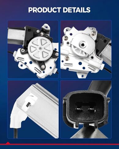KAX 741-348 Power Window Regulator with Motor Front Left Driver Side Replacement for 2005-2021 Frontier; 2005-2015 Xterra in Saudi Arabia
