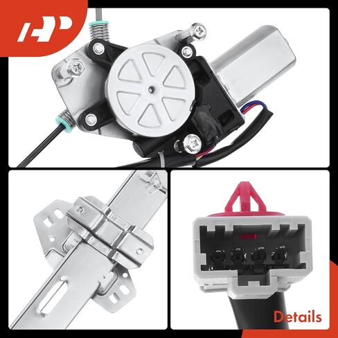 A-Premium Electric Power Window Regulator with Motor Compatible with Acura RL 1998-2001 Sedan Front Driver Side in Saudi Arabia