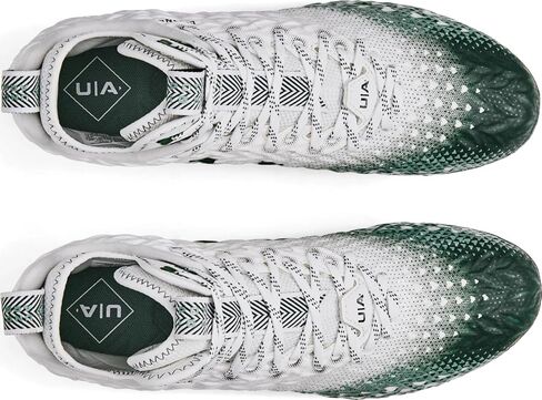 حذاء كرة قدم رجالي من Under Armour Spotlight Clone 3.0 MC باللون الأبيض والفضي المعدني in Saudi Arabia