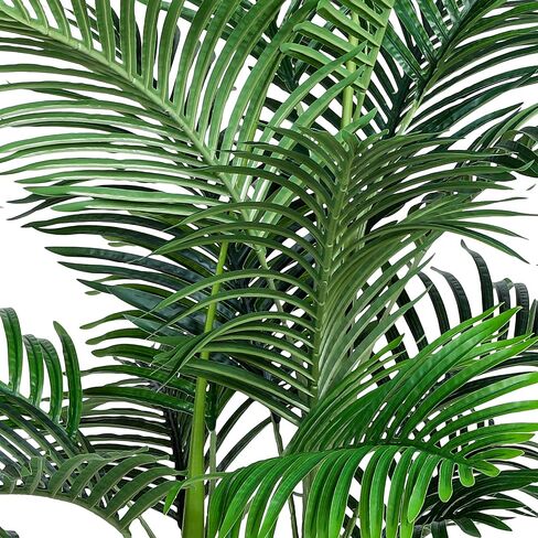 Fake Palm Tree, 8ft Artificial Phoenix Palm Tree Tall Tropical Tree with Adjustable Leaves & Planter, Outdoor Indoor Faux Trees for Living Room/Patio/Poolside/Yard Decor in Saudi Arabia