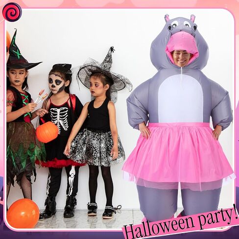 Halloween Inflatable Costumes Inflatable Hippo Costume for Adult Blow up Halloween Cosplay Party Dressed up for Men Women in Saudi Arabia