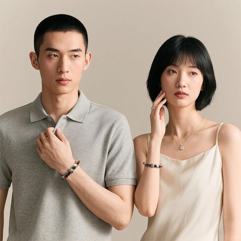Men/Women 18-Seed Feng Shui Bracelet - Ancient Temple Blessing Jewelry with Oriental Wisdom & American Aesthetics - Good Luck & Wealth Guardian for Daily Balance in Kuwait