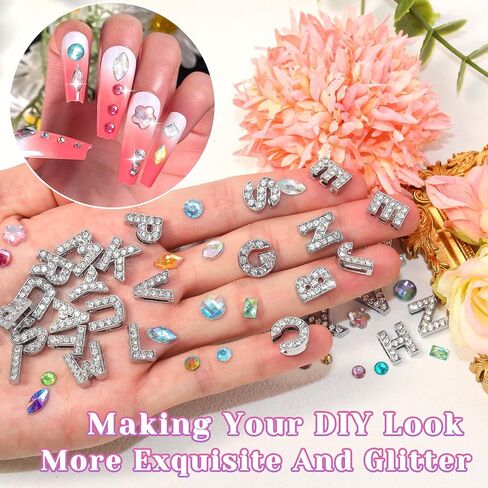 126 Pcs Silver Junk Case Charms, Planet Star Heart Nail Charms, Big A-Z Alphabet Letters for Junk Charm, Charm for Junk Cases Nail Art DIY Crafts Accessories in Kuwait