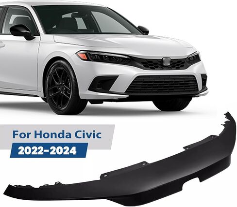غطاء شبكي علوي للمصد الأمامي من Bewild متوافق مع 2022 2023 2024 Honda Civic Black 71111T43A01، HO1201106 in Kuwait