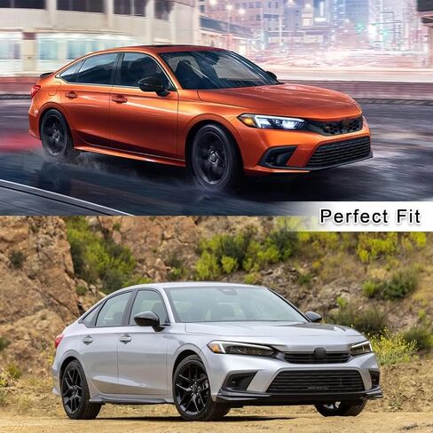غطاء شبكي علوي للمصد الأمامي من Bewild متوافق مع 2022 2023 2024 Honda Civic Black 71111T43A01، HO1201106 in Kuwait