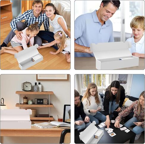 صندوق تخزين بطاقات التداول ، 10 عبوات 1100 عدد مربع تخزين رياضة من الورق المقوى من الورق المقوى المقوى لبطاقات كرة السلة TCG/Magic/MTG ، بطاقات تداول قابلة للتحصيل in Kuwait