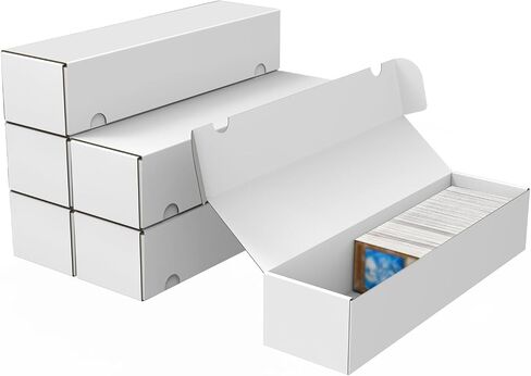 Trading Card Storage Box, 10-Pack 1100 Count Corrugated Cardboard Bulk Sports Storage Box for TCG/Magic/Mtg Basketball Cards, Collectible Trading Cards in Kuwait