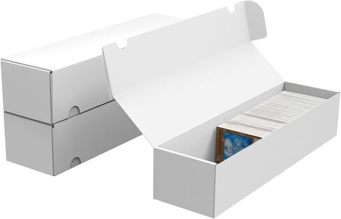 صندوق تخزين بطاقات التداول ، 10 عبوات 1100 عدد مربع تخزين رياضة من الورق المقوى من الورق المقوى المقوى لبطاقات كرة السلة TCG/Magic/MTG ، بطاقات تداول قابلة للتحصيل in Kuwait